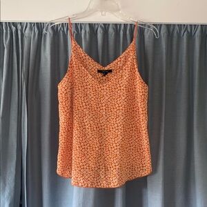 Forever 21 Orange Floral Tank Top